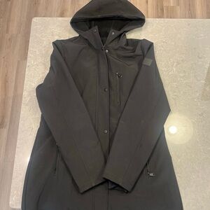 Lauren Ralph Lauren Black Soft Shell Jacket Hooded Women’s Size L